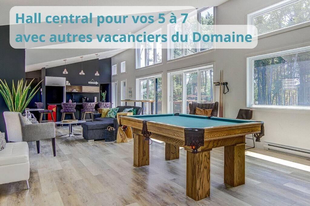 Nouveau - Chalet Moderne - Spa, Piscine & Sauna! Pont-Rouge Buitenkant foto
