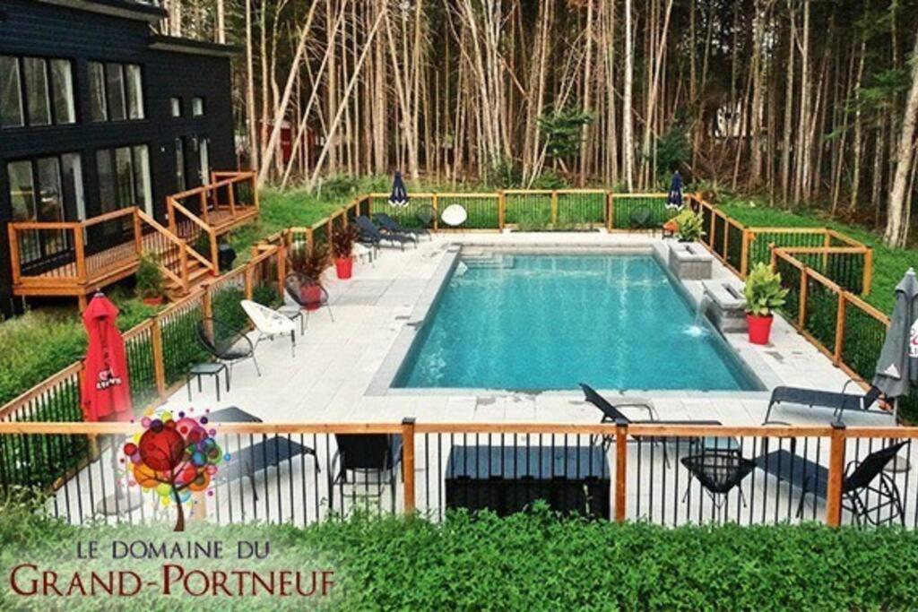 Nouveau - Chalet Moderne - Spa, Piscine & Sauna! Pont-Rouge Buitenkant foto